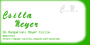 csilla meyer business card